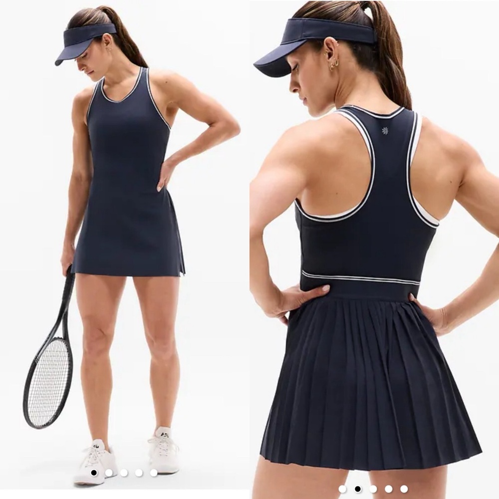 NWT Athleta Match Point Pleated Dress
